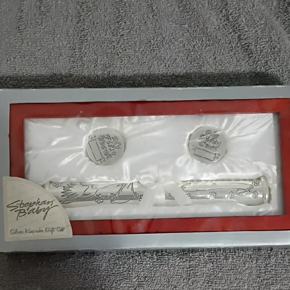 Stephan Baby Silver Keepsake Gift Set